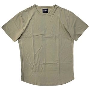Cuts Clothing Men's Curve Hem Signature Slim Fit PYCA Pro Tee T-Shirt - Coyote